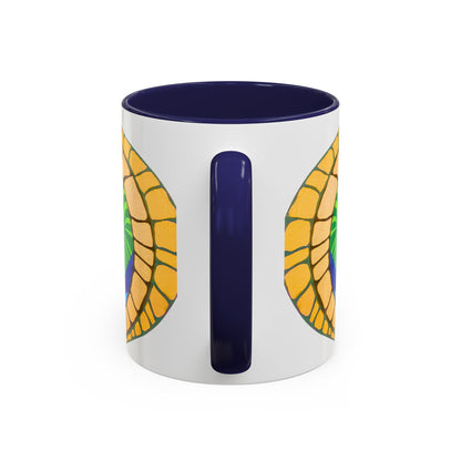 Psychedelic Spiral Accent Coffee Mug – Colorful Abstract Art 11/15oz