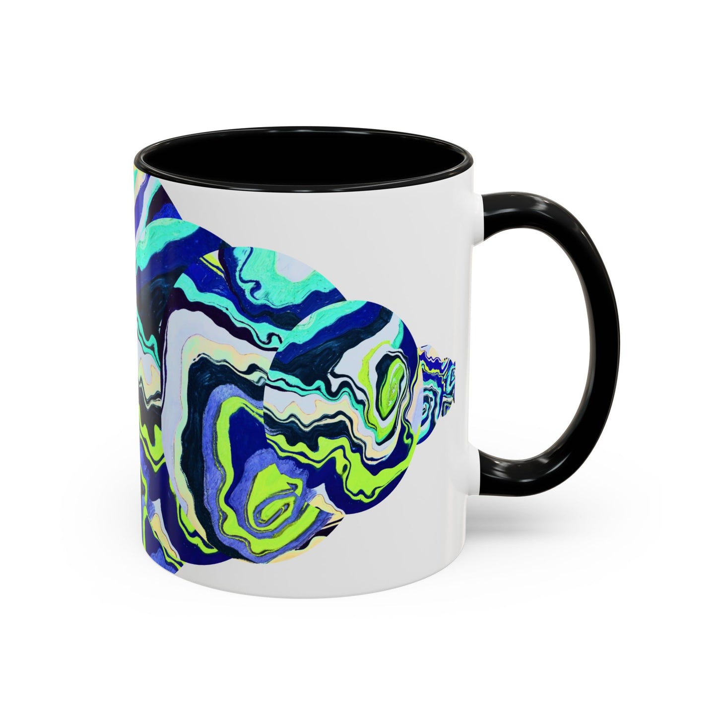 Abstract Ocean Waves Accent Mug