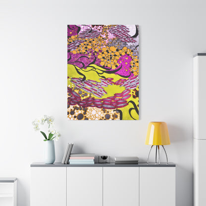 Vibrant Yellow & Magenta Wall Art