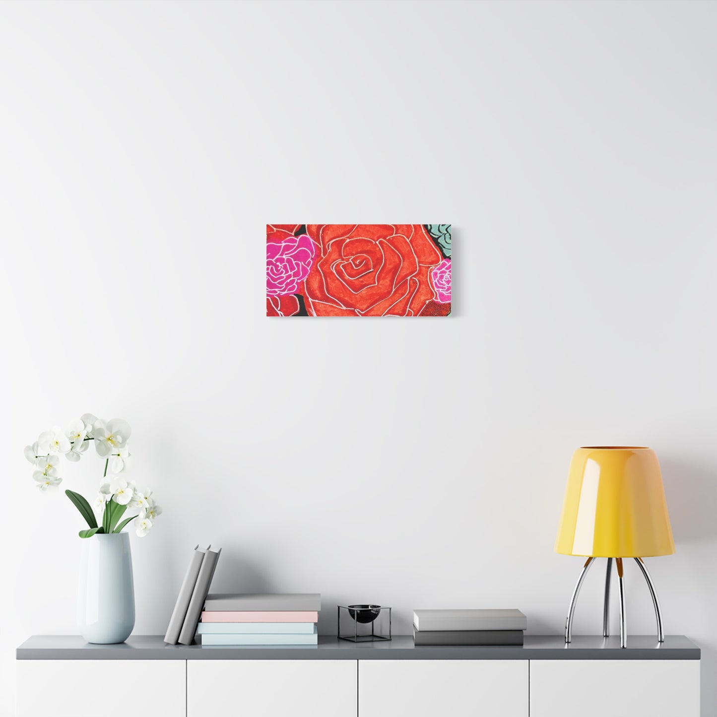 Bold Rose Floral Canvas Print