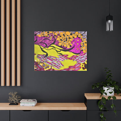 Vibrant Yellow & Magenta Wall Art