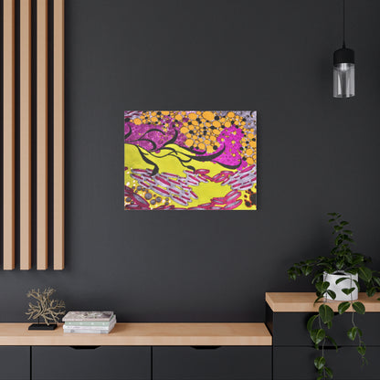 Vibrant Yellow & Magenta Wall Art