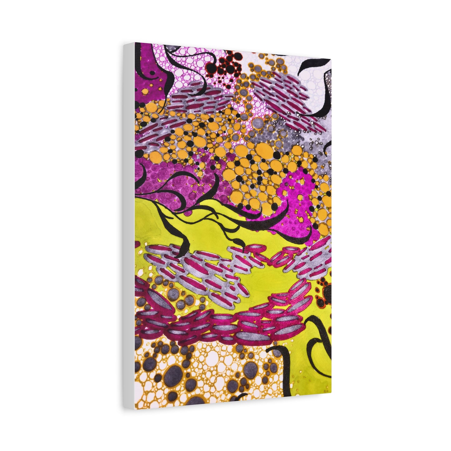 Vibrant Yellow & Magenta Wall Art
