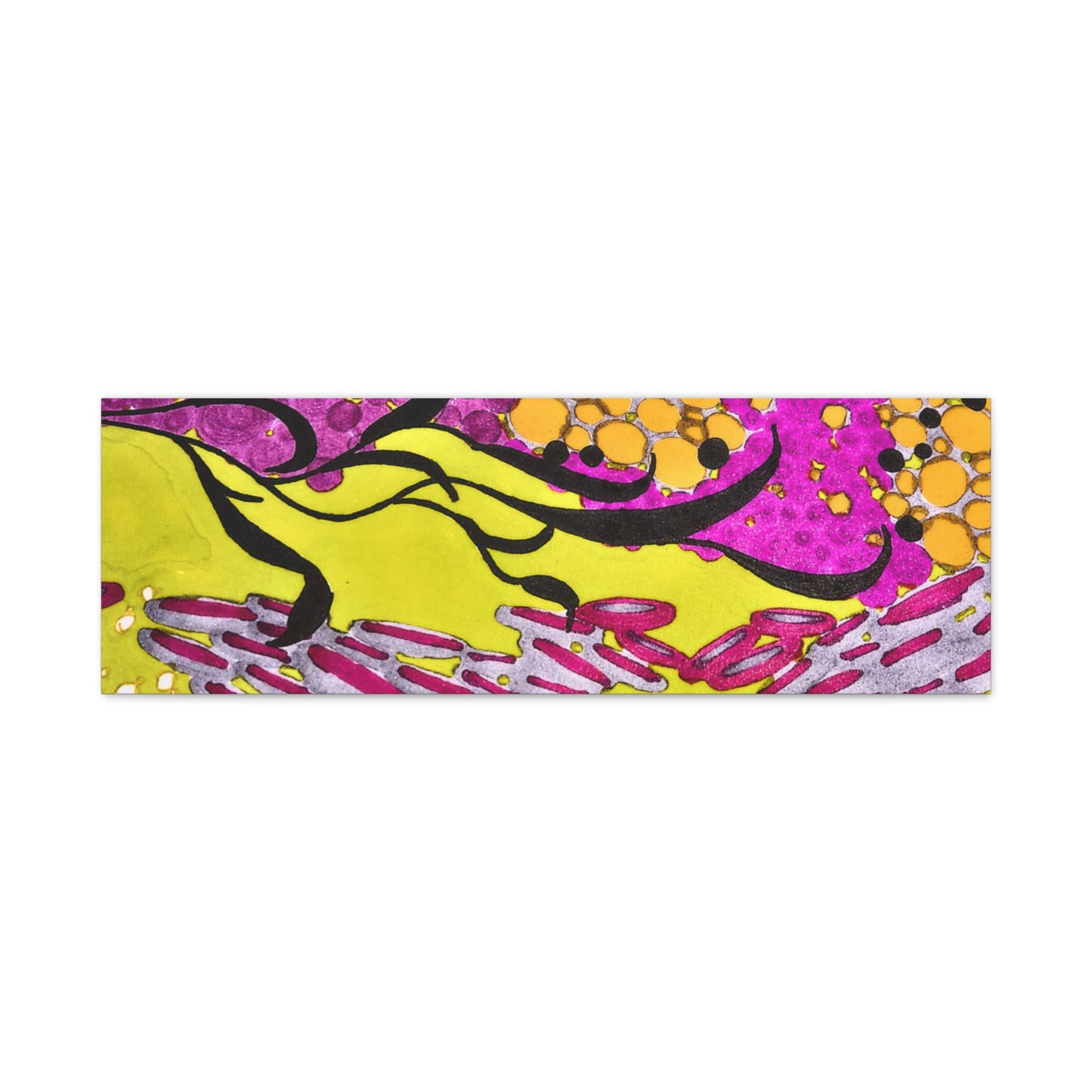 Vibrant Yellow & Magenta Wall Art