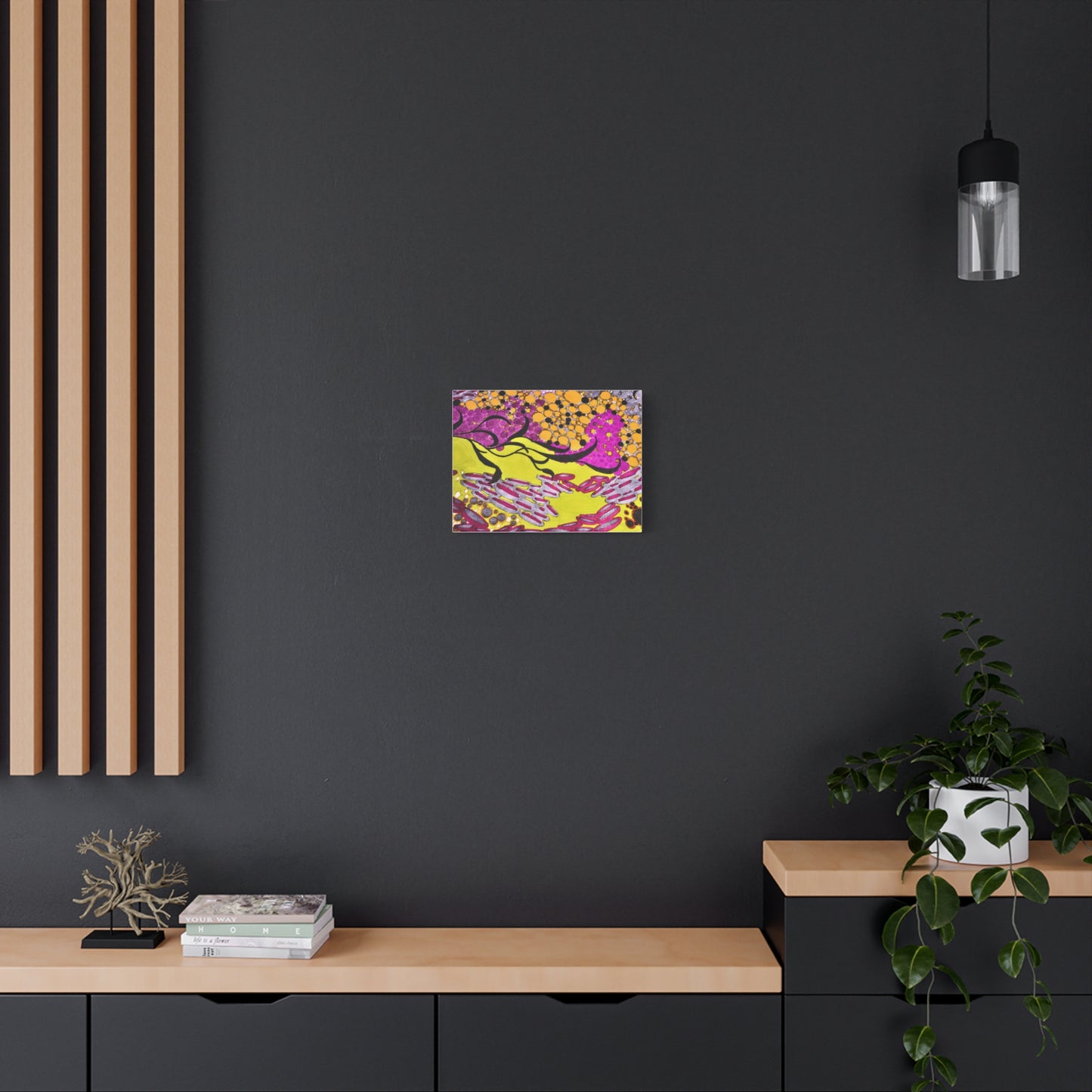 Vibrant Yellow & Magenta Wall Art