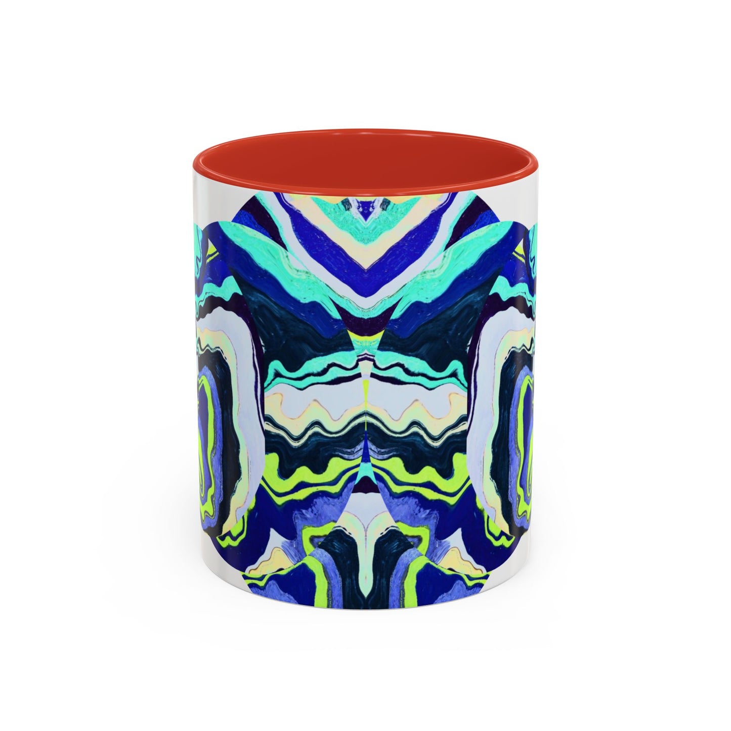 Abstract Ocean Waves Accent Mug