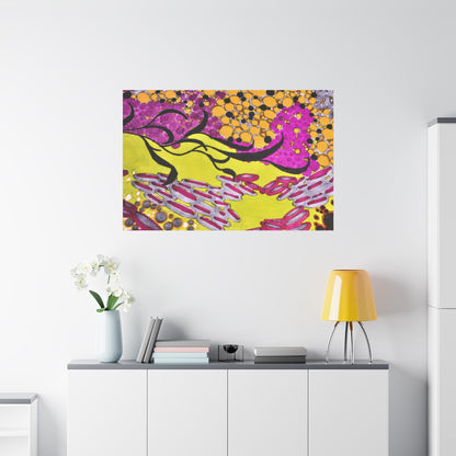 Vibrant Yellow & Magenta Wall Art