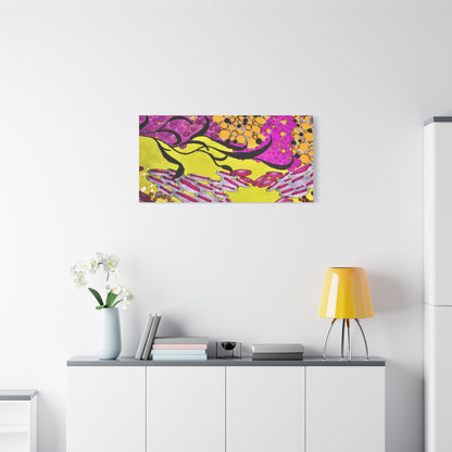 Vibrant Yellow & Magenta Wall Art