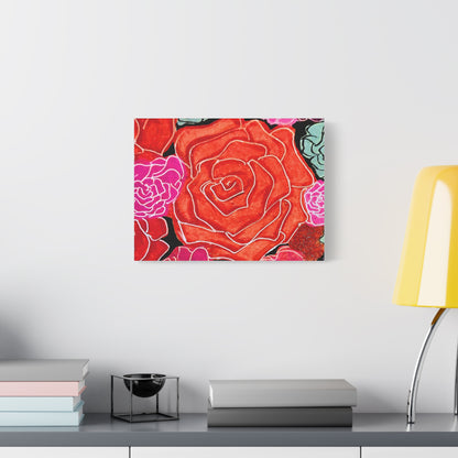 Bold Rose Floral Canvas Print