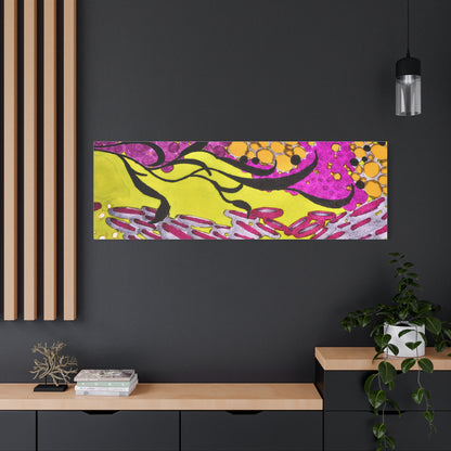 Vibrant Yellow & Magenta Wall Art