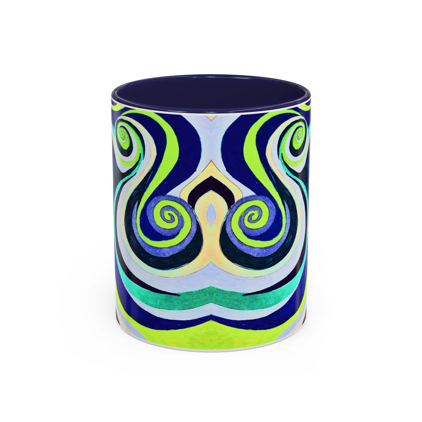 Abstract Swirl Accent Coffee Mug