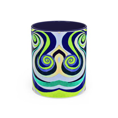 Abstract Swirl Accent Coffee Mug
