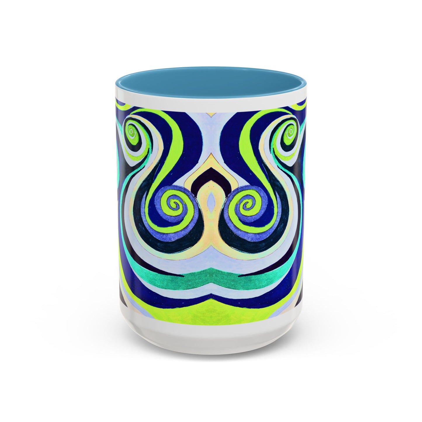 Abstract Swirl Accent Coffee Mug
