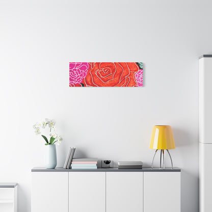 Bold Rose Floral Canvas Print