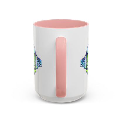 Abstract Ocean Waves Accent Mug