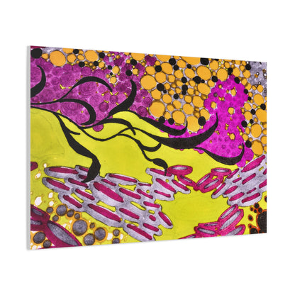 Vibrant Yellow & Magenta Wall Art