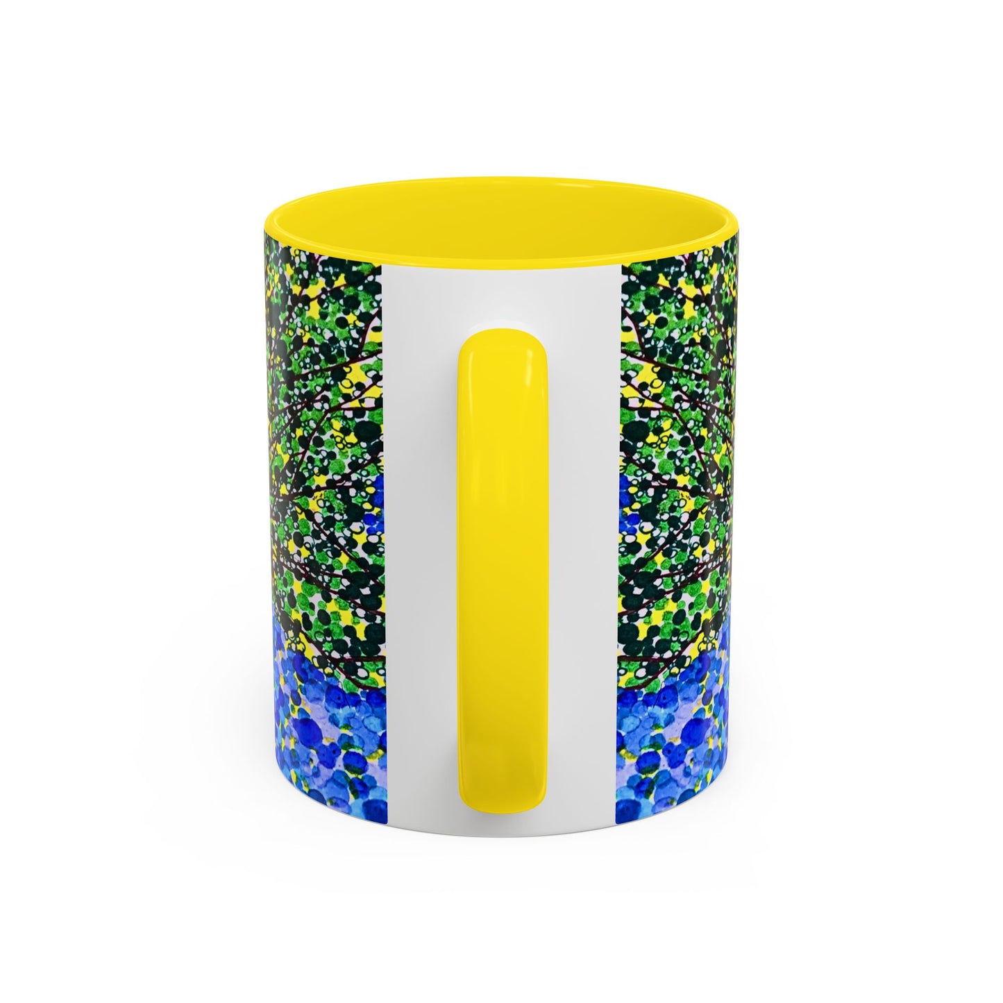 Accent Coffee Mug - Colorful Pointillist Tree Art Cup (11/15 oz)