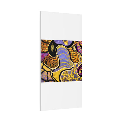Abstract Gold & Purple Canvas Art