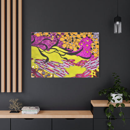 Vibrant Yellow & Magenta Wall Art