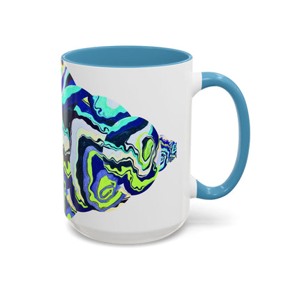 Abstract Ocean Waves Accent Mug