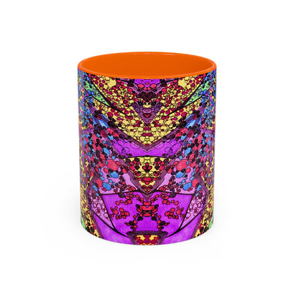 Vibrant Psychedelic Accent Coffee Mug – Colorful Abstract Art (11/15oz)