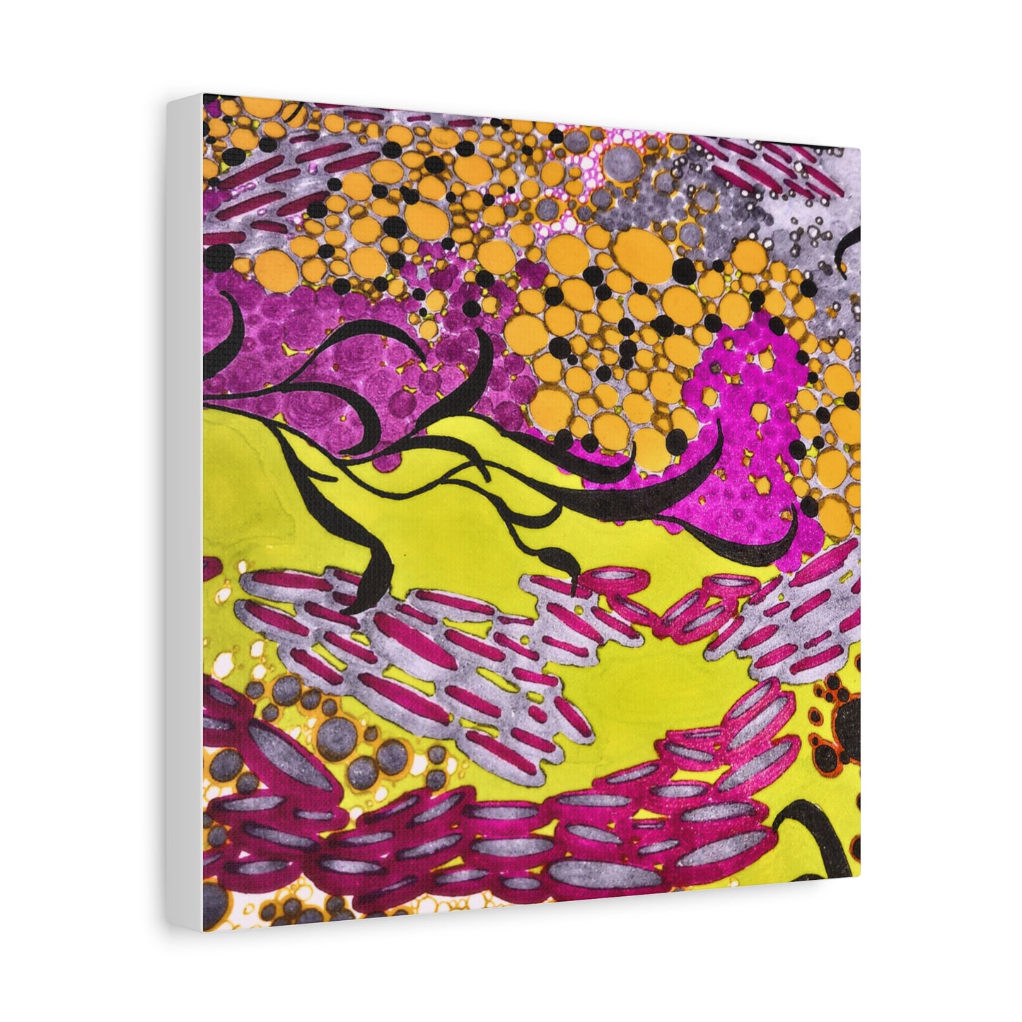 Vibrant Yellow & Magenta Wall Art