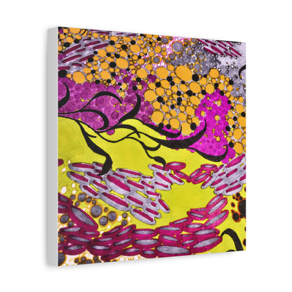 Vibrant Yellow & Magenta Wall Art