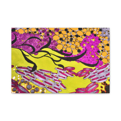 Vibrant Yellow & Magenta Wall Art