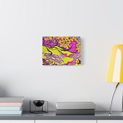 Vibrant Yellow & Magenta Wall Art