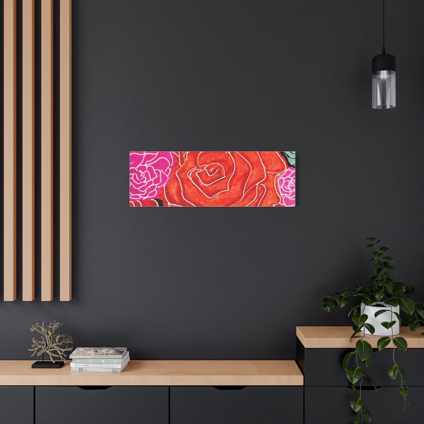 Bold Rose Floral Canvas Print