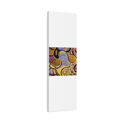 Abstract Gold & Purple Canvas Art