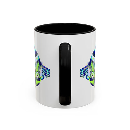 Abstract Ocean Waves Accent Mug