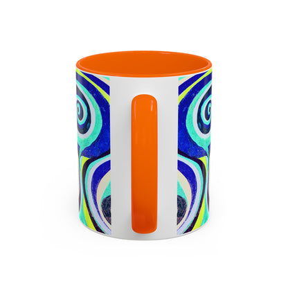 Abstract Swirl Accent Coffee Mug