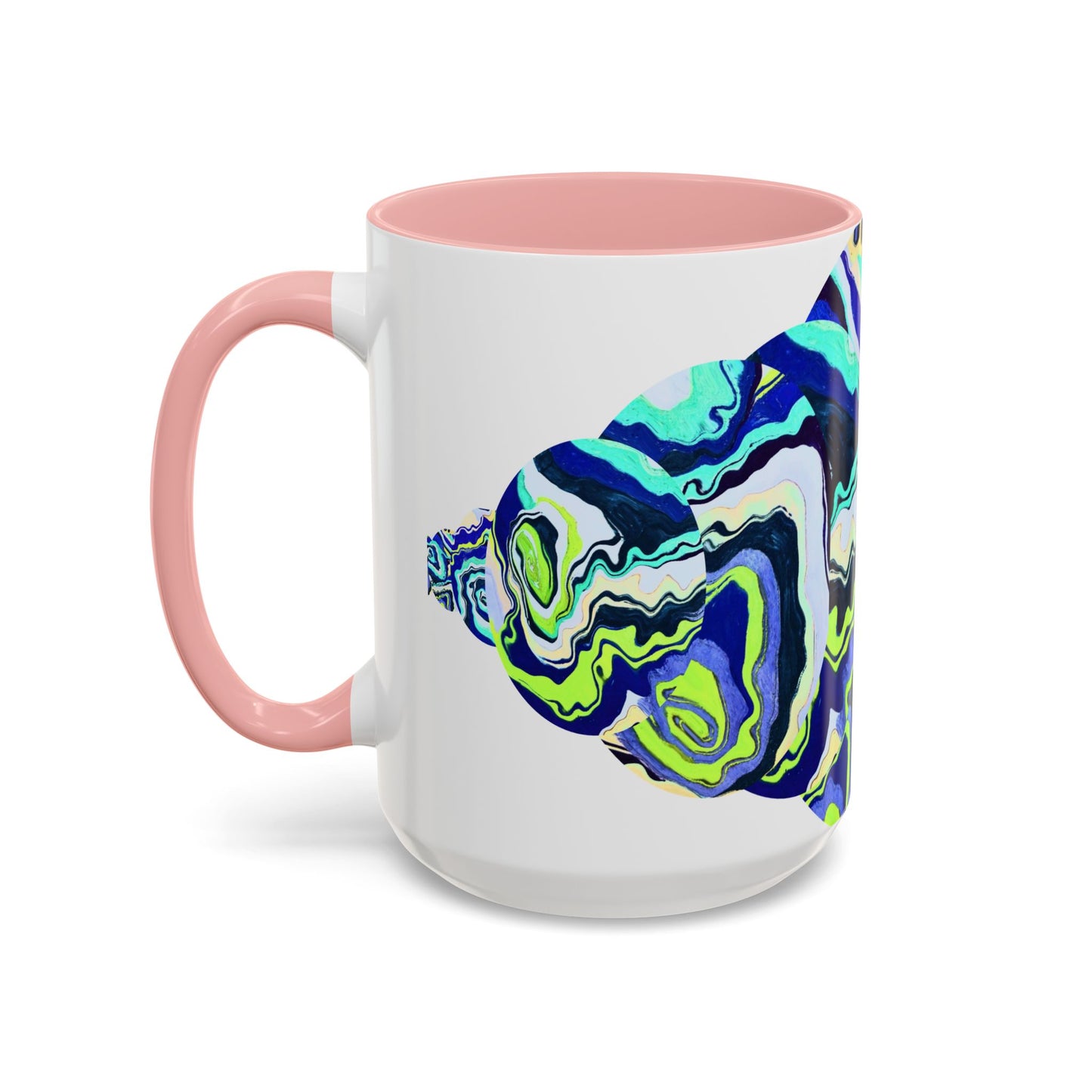 Abstract Ocean Waves Accent Mug