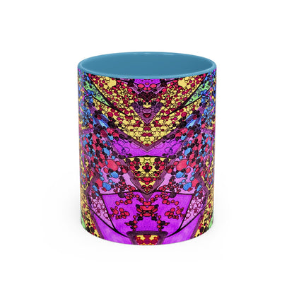 Vibrant Psychedelic Accent Coffee Mug – Colorful Abstract Art (11/15oz)