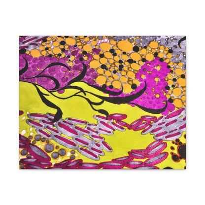 Vibrant Yellow & Magenta Wall Art