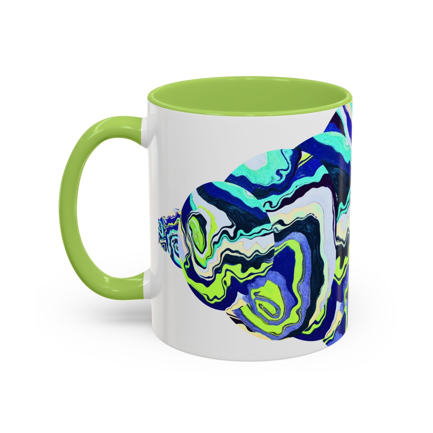 Abstract Ocean Waves Accent Mug