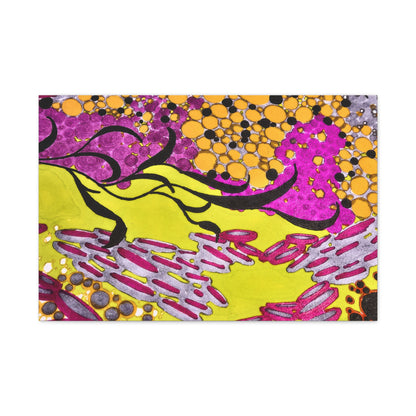 Vibrant Yellow & Magenta Wall Art