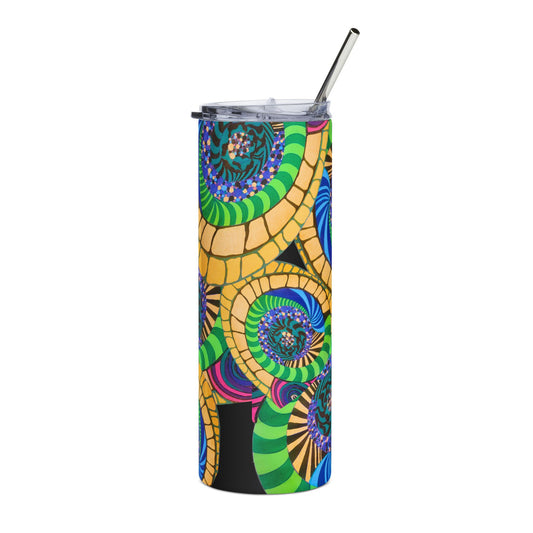 Spiral Mosaic Stainless Tumbler