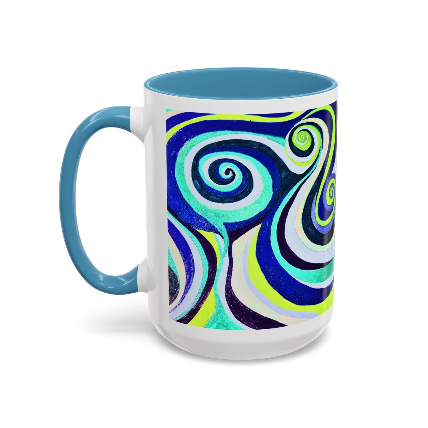 Abstract Swirl Accent Coffee Mug