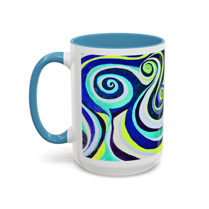Abstract Swirl Accent Coffee Mug