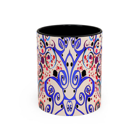 Blue Swirl Accent Coffee Mug
