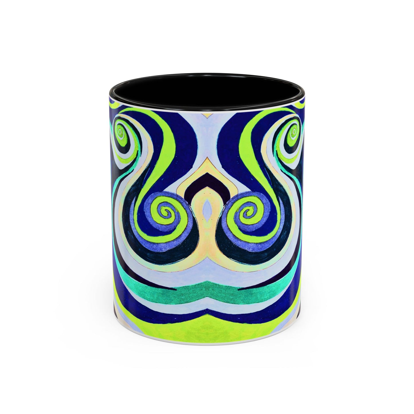 Abstract Swirl Accent Coffee Mug