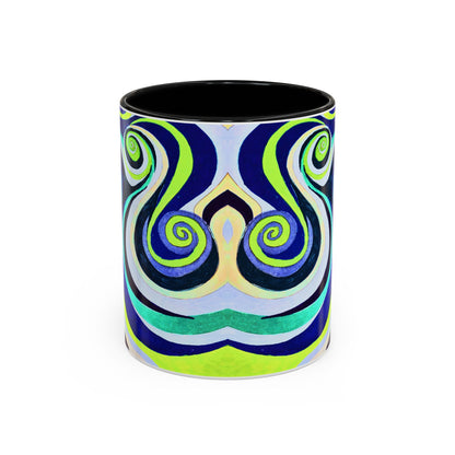 Abstract Swirl Accent Coffee Mug