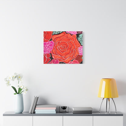 Bold Rose Floral Canvas Print