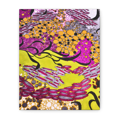 Vibrant Yellow & Magenta Wall Art