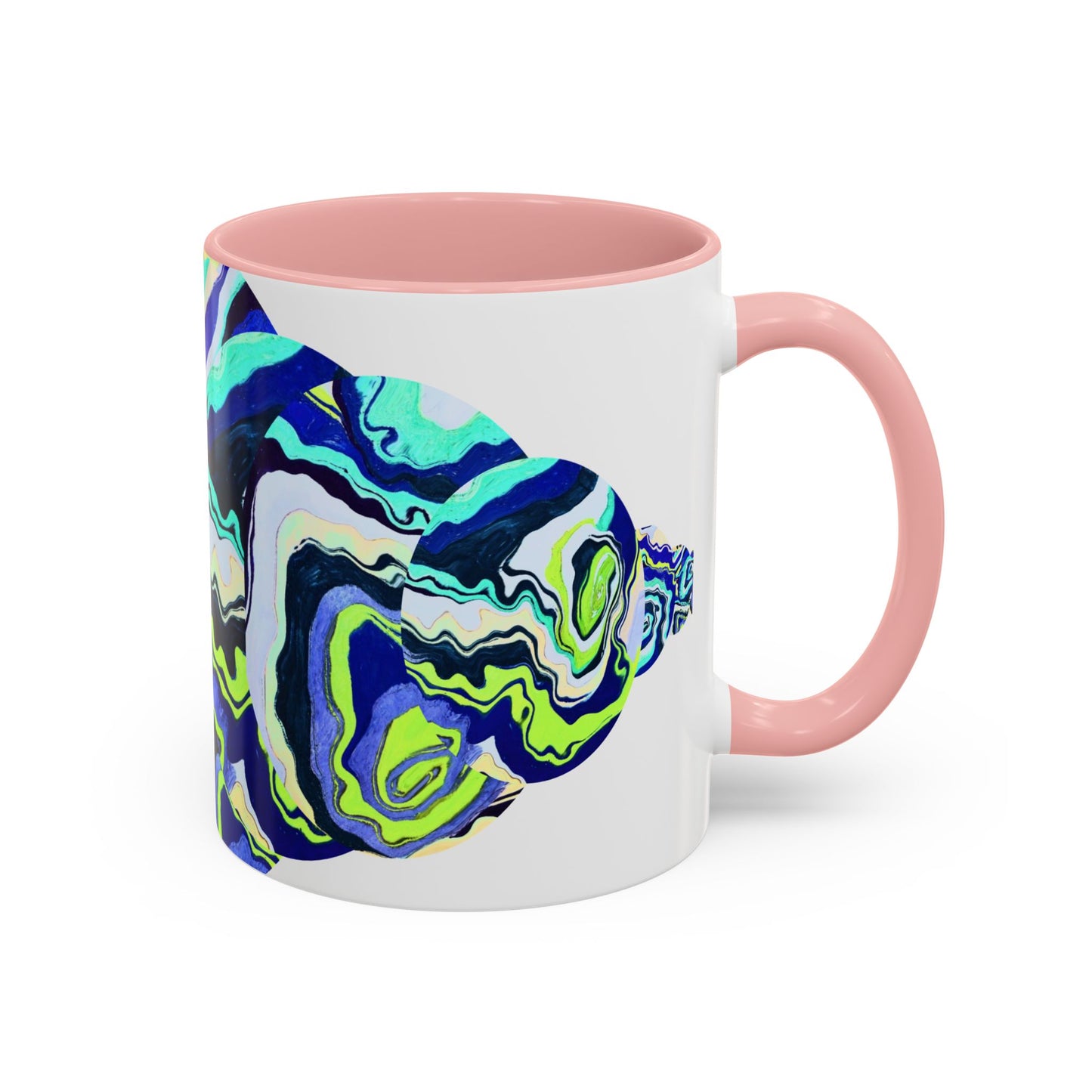 Abstract Ocean Waves Accent Mug
