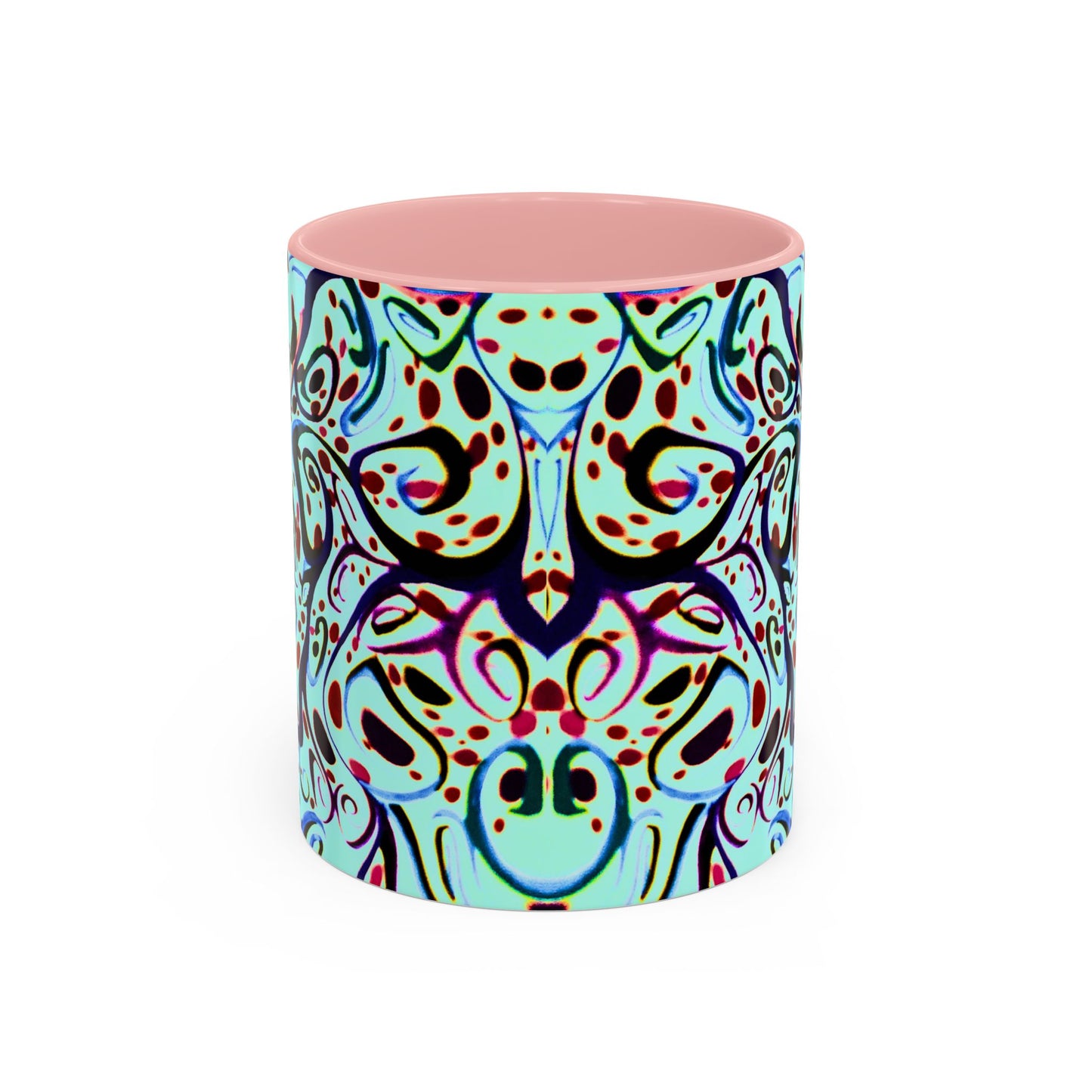 Abstract Floral Accent Coffee Mug