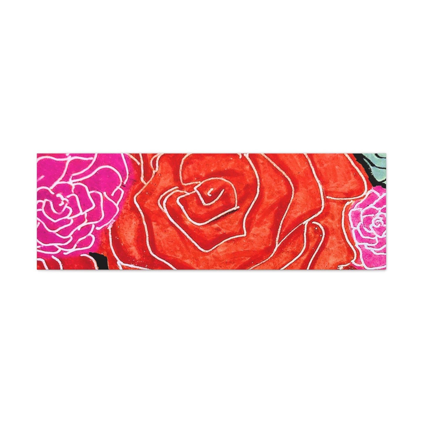 Bold Rose Floral Canvas Print