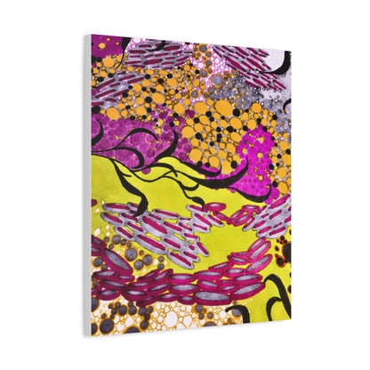 Vibrant Yellow & Magenta Wall Art